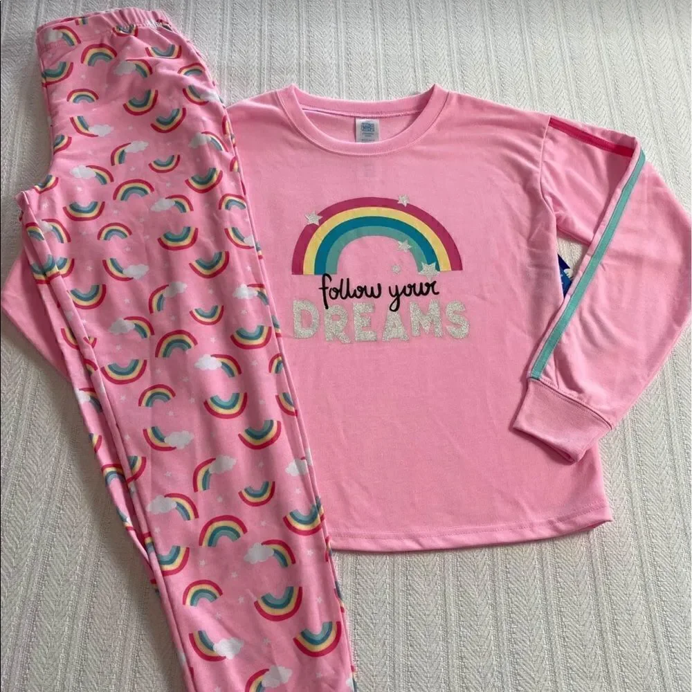 JELLIFISH Girls Size XL (14/16) Follow Your Dreams Pajama Set